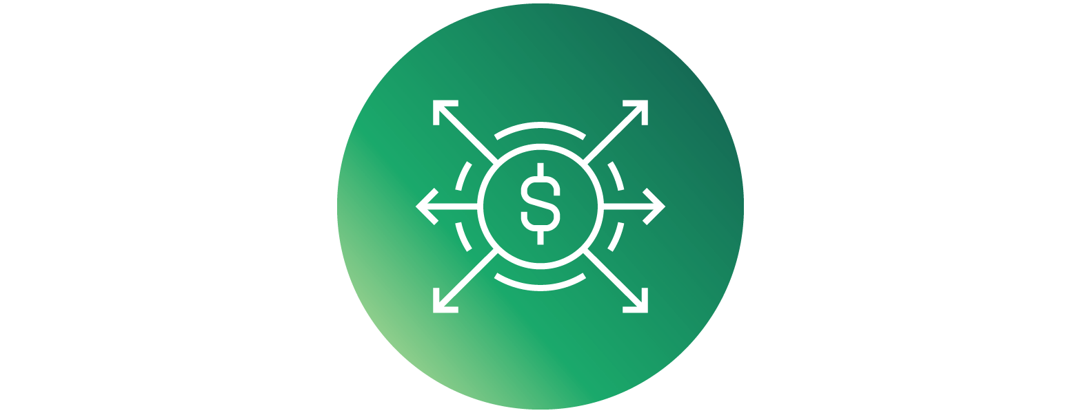 Cash With Arrows Icon Evidential Investment Funds