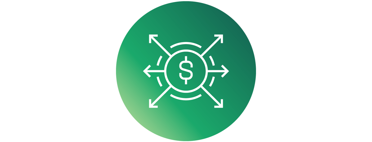 Cash With Arrows Icon Evidential Investment Funds