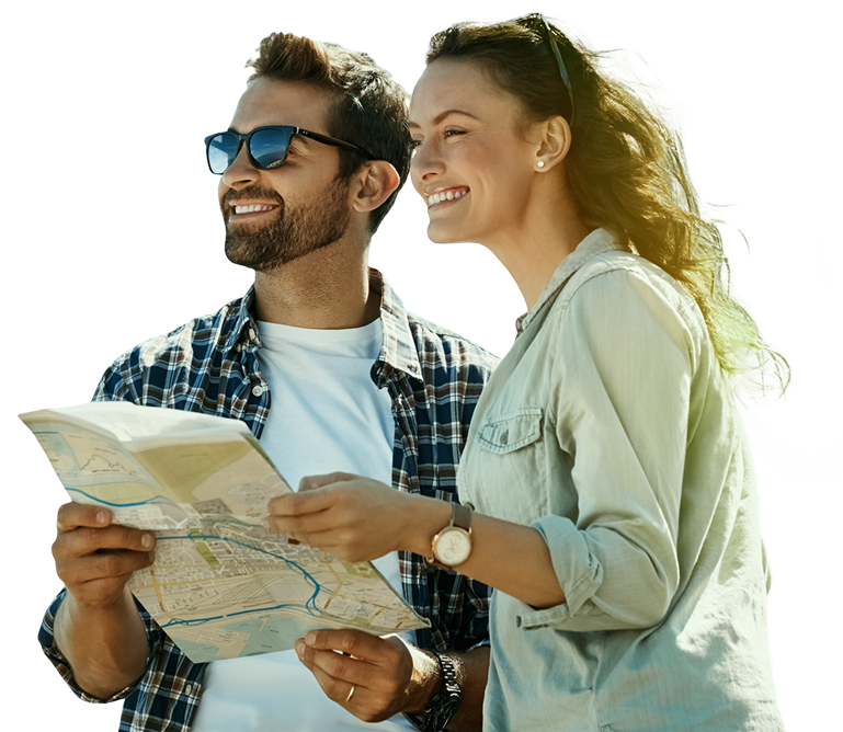 Couple Holding Map Low Res