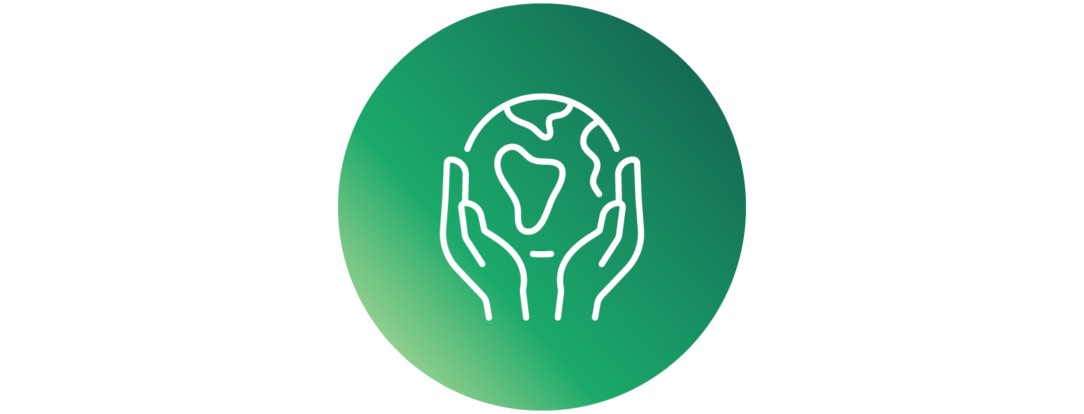 Hand And Globe Icon Evidential Investment Funds