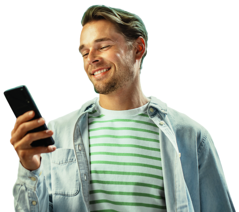 Male Stripe Shirt And Phone Low Res (2)